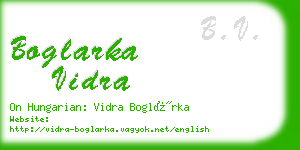 boglarka vidra business card